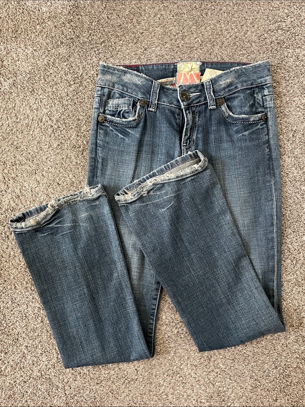 Marlow Women's Faded Blue Boot Cut Jeans